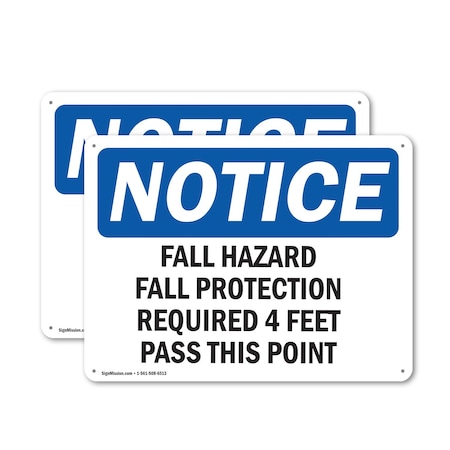 Signmission 10 in Height, 14 in Width, Plastic, Rectangle OS-2PACK-NS-P-1014-L-12422